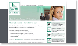 Lateral Consulting website